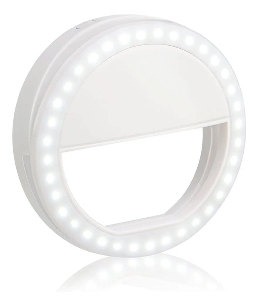 ARO ANILLO DE LUZ USB 2.0 BLANCO 8 CM X 8 CM RECARGABLE PARA SMARTPHONE DE ALTO BRILLO - 3