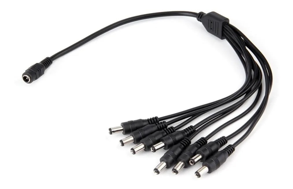 CABLE DE PODER SPLITTER DVR 8 HEBRAS PRO CCTV - 1