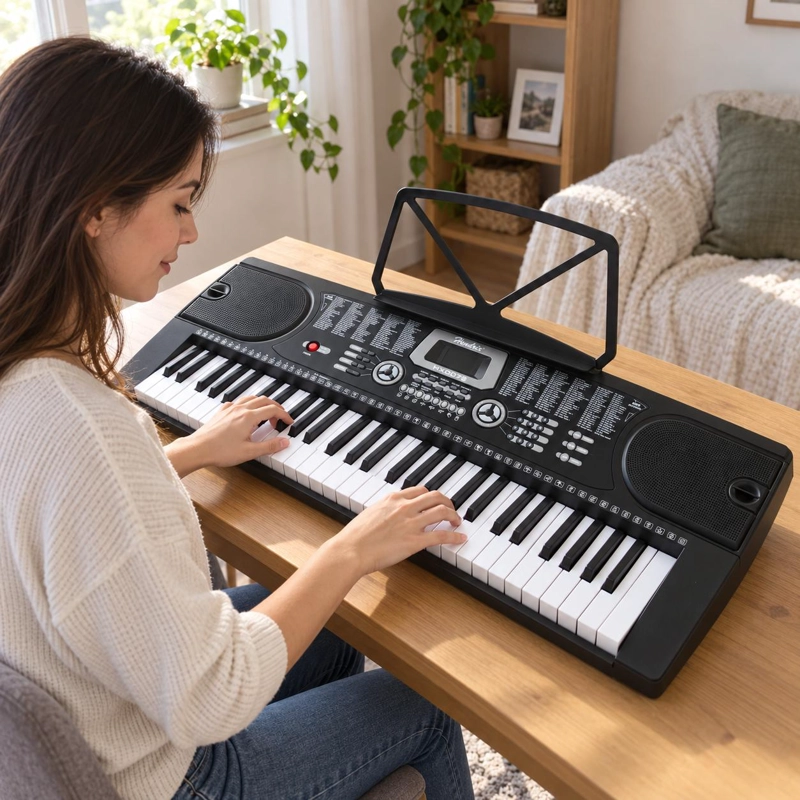 TECLADO MUSICAL DE 61 TECLAS - PIANO ELECTRONICO - 6