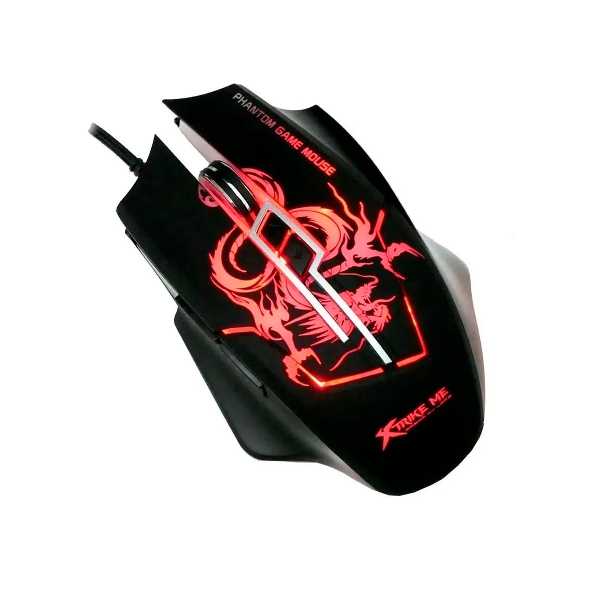 MOUSE XTRIKE ME KIT PAD + GAMER CON ILUMINACIÓN LED RGB GMP-501 - 2