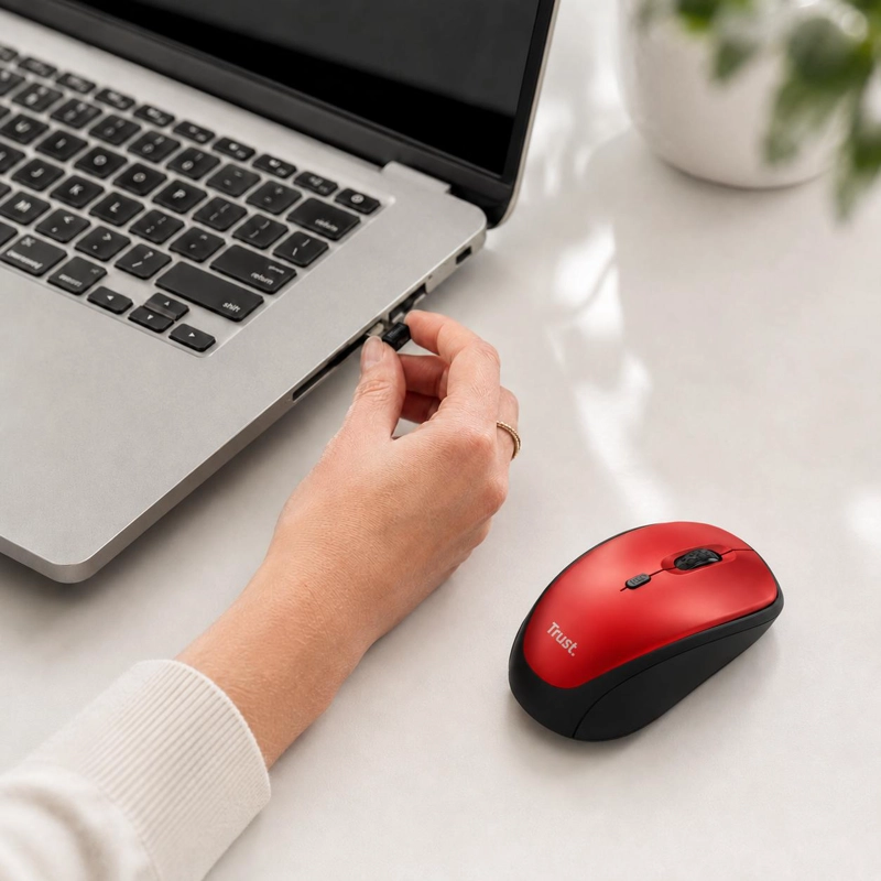 MOUSE INALAMBRICO SILENCIOSO TRUST YVI ECO FRIENDLY RD 24550 - 5