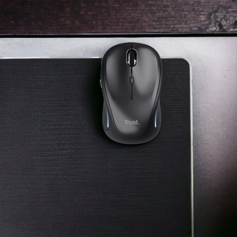 MOUSE INALAMBRICO TRUST YVI FX RETROILUMINADO BLACK 22333-03 - 5