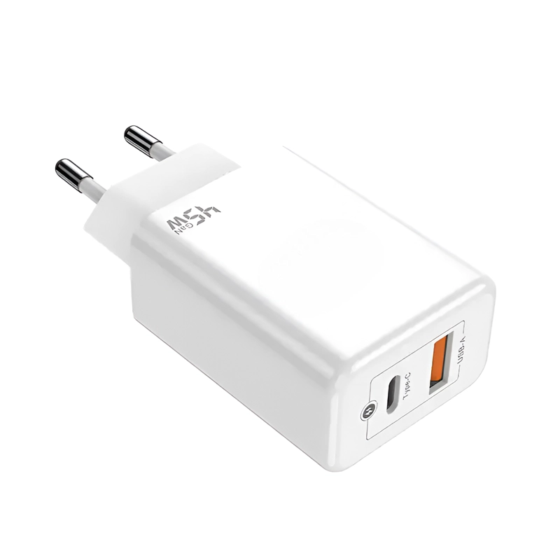 CARGADOR PARED 45W GAN PD TYPE-C + USB TECMASTER SEC 200540 - 3