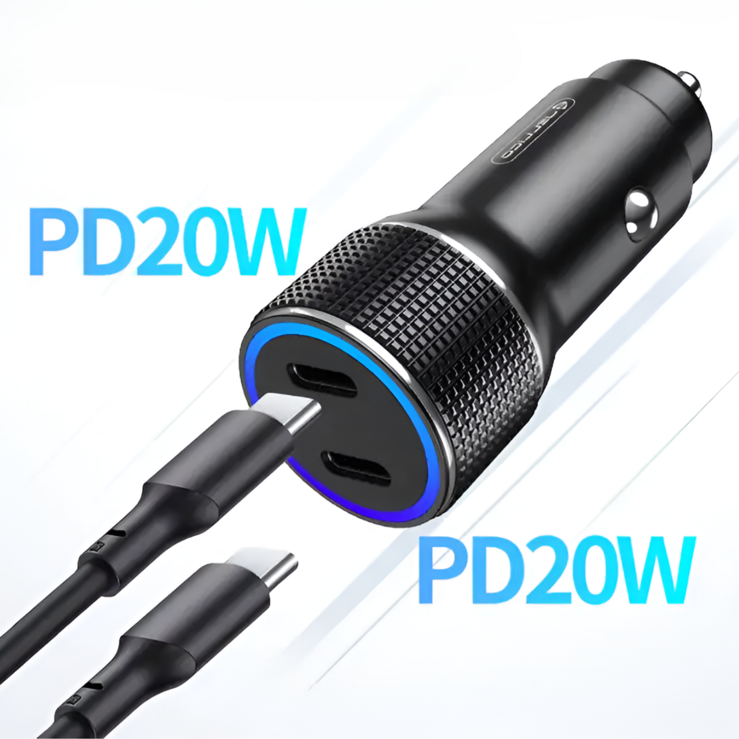 CARGADOR USB-C PARA AUTO DUAL PORT POWER DELIVERY 40W TM-200542 - 2