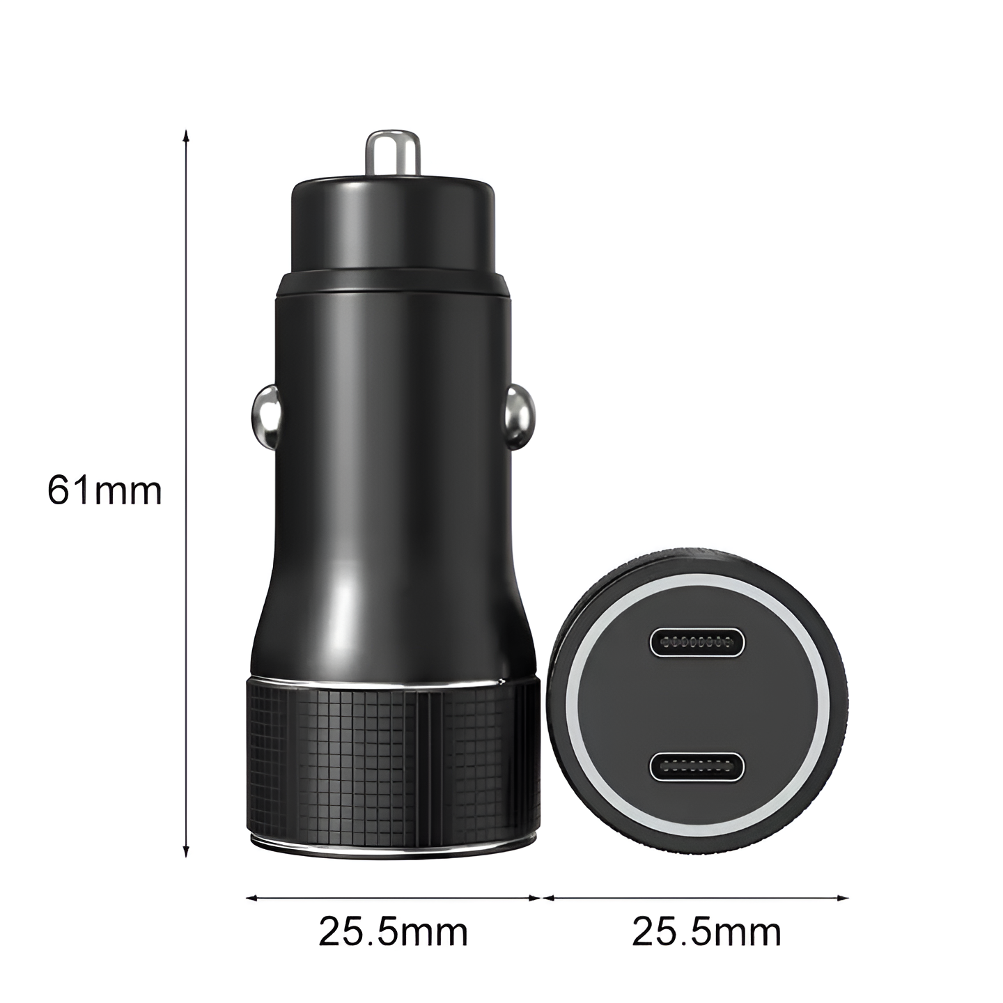 CARGADOR USB-C PARA AUTO DUAL PORT POWER DELIVERY 40W TM-200542 - 5