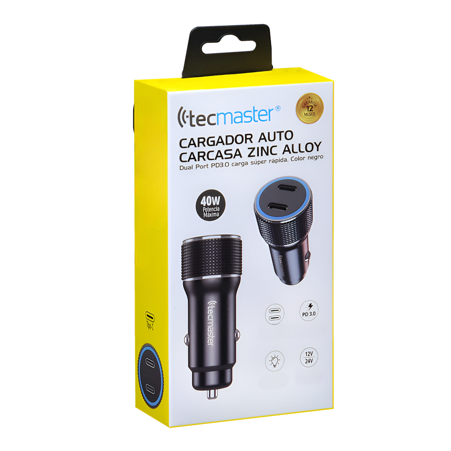 CARGADOR USB-C PARA AUTO DUAL PORT POWER DELIVERY 40W TM-200542 - 9