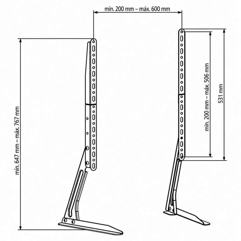 SOPORTE TV PHILCO FIJO 32"A 55"REFORZADO 50 KG MAX 32550 - 6