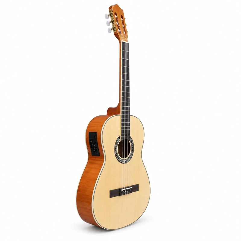 GUITARRA ELECTROACUSTICA SEVILLANA 39” NATURAL ESTANDAR CON ALMA AJUSTABLE Y FUNDA 8941 - 4