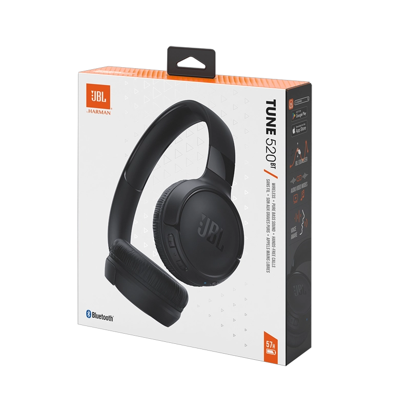 AUDÍFONOS JBL T520BT 57 BLUETOOTHHRS NEGRO - 1