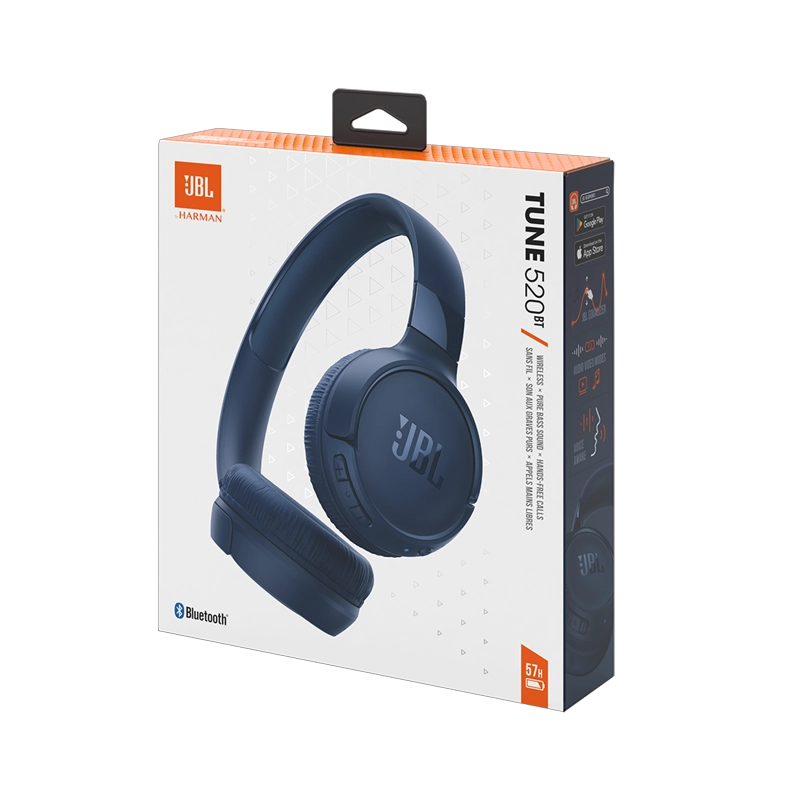 AUDÍFONOS JBL T520BT 57 BLUETOOTH HRS AZUL - 1