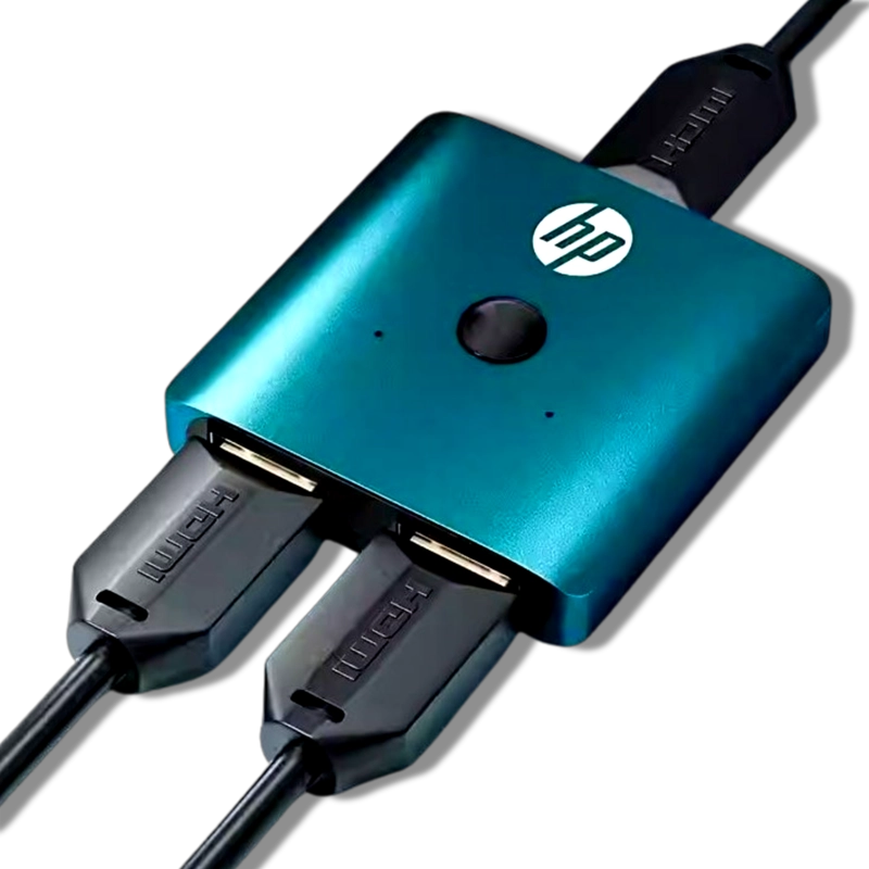 SWITCH ALÁMBRICO HP HDMI 4K PROFESIONAL DUAL PORT HUB HDMI DHC-HD01V - 5