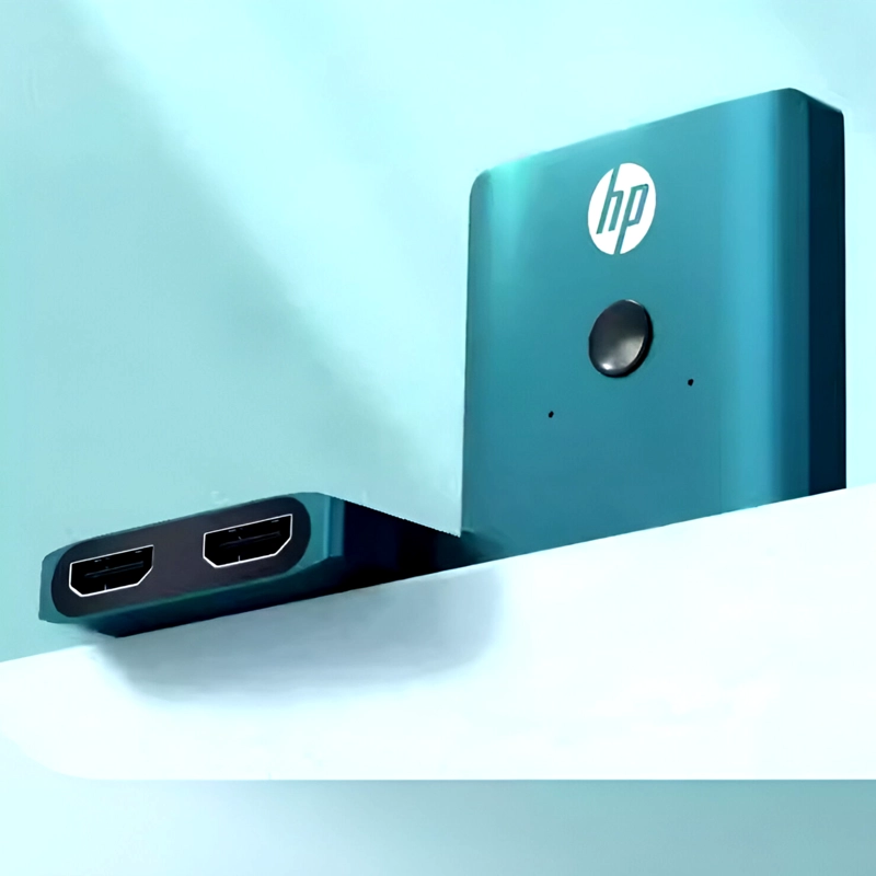 SWITCH ALÁMBRICO HP HDMI 4K PROFESIONAL DUAL PORT HUB HDMI DHC-HD01V - 9