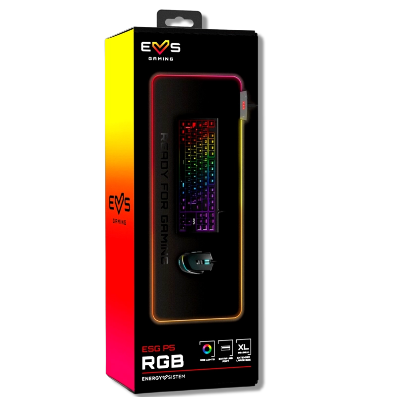 MOUSE PAD ENERGY SISTEM RGB PREMIUM LINE XXL ESG P5 80X30CM - 5