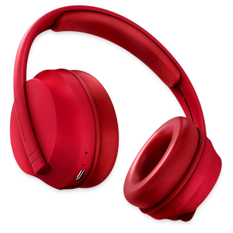 AUDÍFONOS ENERGY SISTEM HOSHI ECO LINE AUTONOMÍA 23H + ASSISTANT BLUETOOTH ROJO - 1