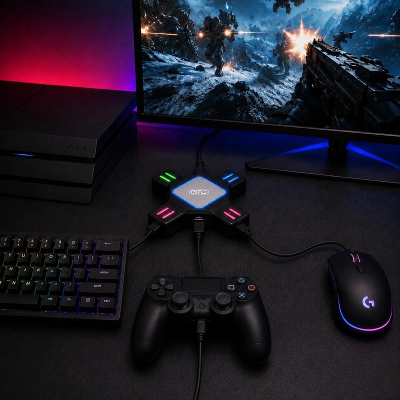 HUB ADAPTADOR DE CONSOLAS PARA TECLADO-MOUSE MULTIPLATAFORMA - 6