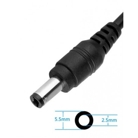 CARGADOR NOTEBOOK PARA TOSHIBA 19V 3.42A 65W 5.5*2.5M SEC - 3