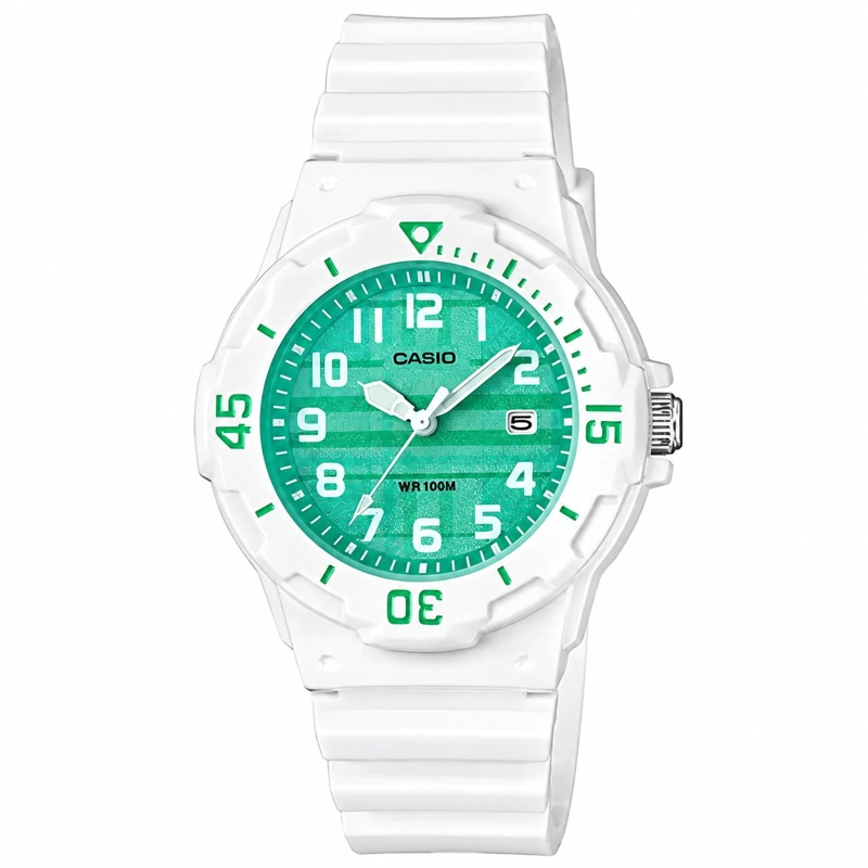 RELOJ CASIO NIÑA DIGITAL LRW200H3CVDF BLANCO VERDE - 1