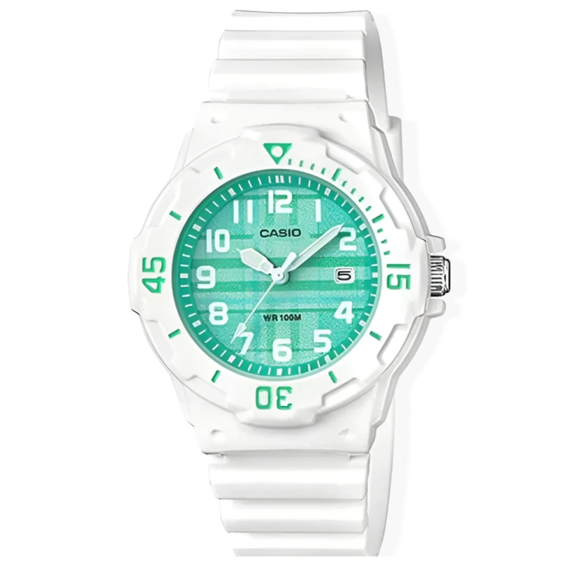 RELOJ CASIO NIÑA DIGITAL LRW200H3CVDF BLANCO VERDE - 7