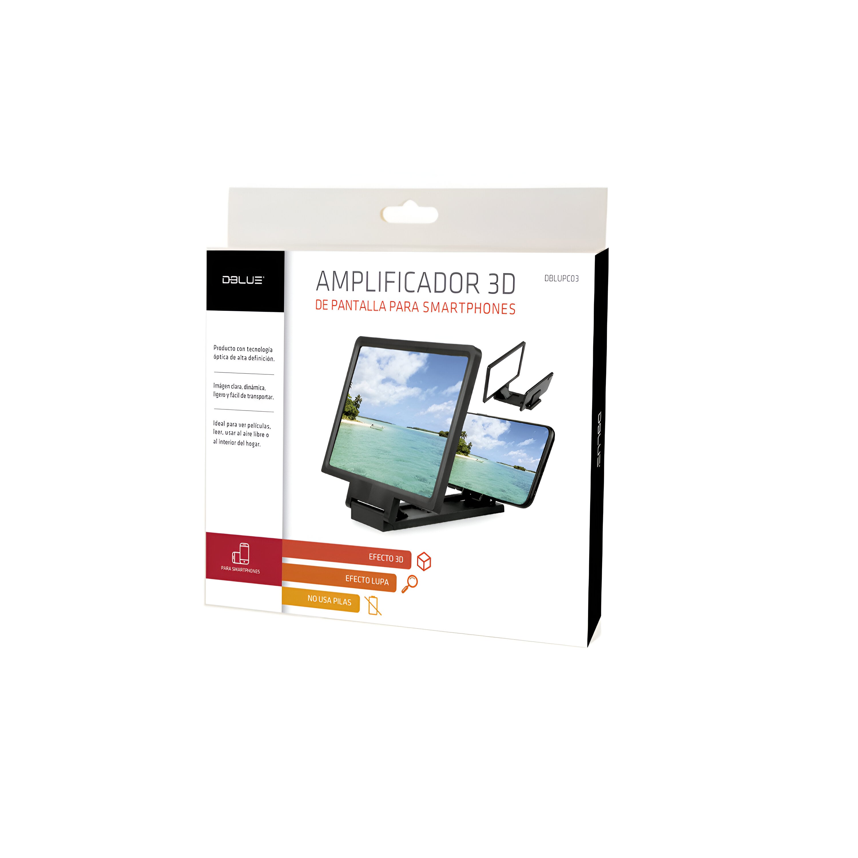 AMPLIFICADOR DBLUE FULL HD (1920 X 1080) PANTALLA SMARTPHONE HD 180X120MM LUP03 - 6