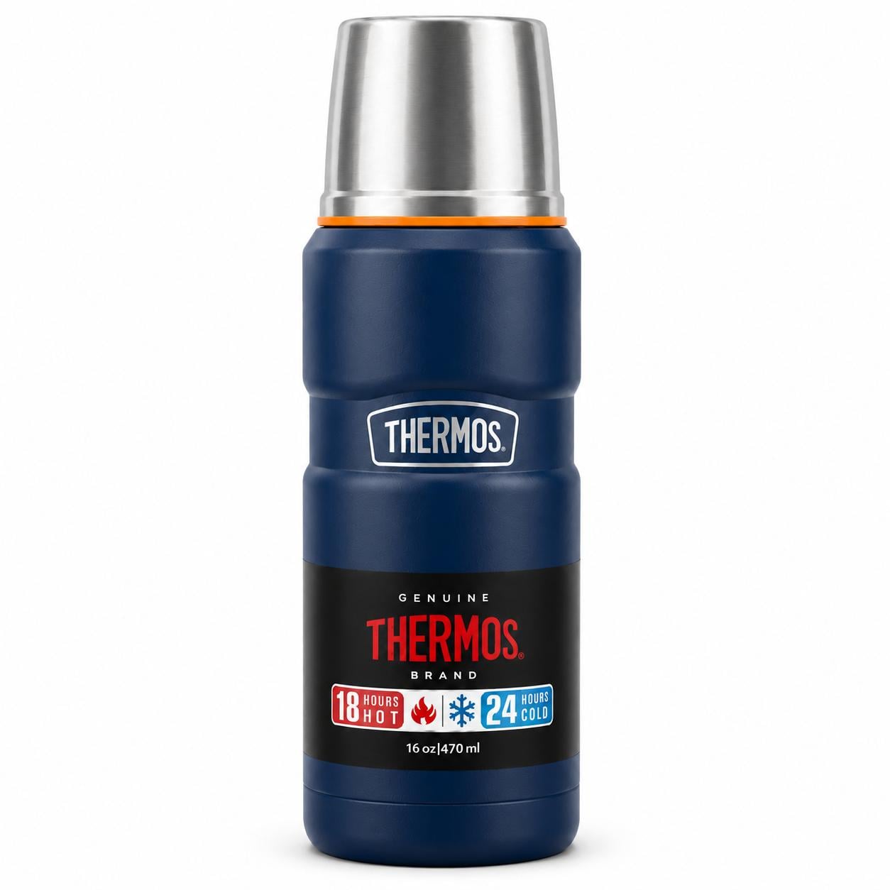 TERMO PREMIUM THERMOS KING INOX SK2000 470ML 18H/24H AZUL - 1