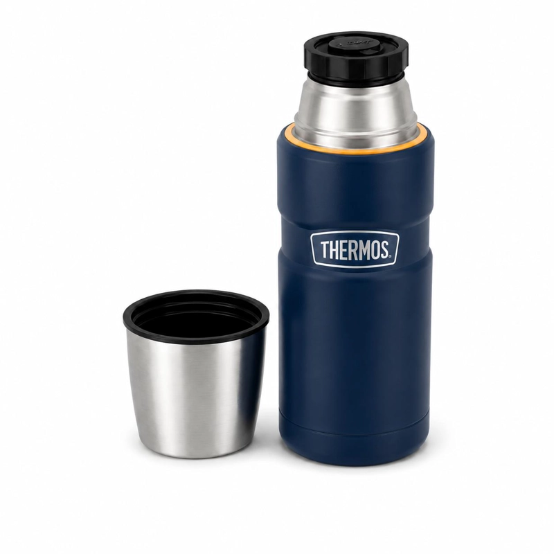 TERMO PREMIUM THERMOS KING INOX SK2000 470ML 18H/24H AZUL - 2