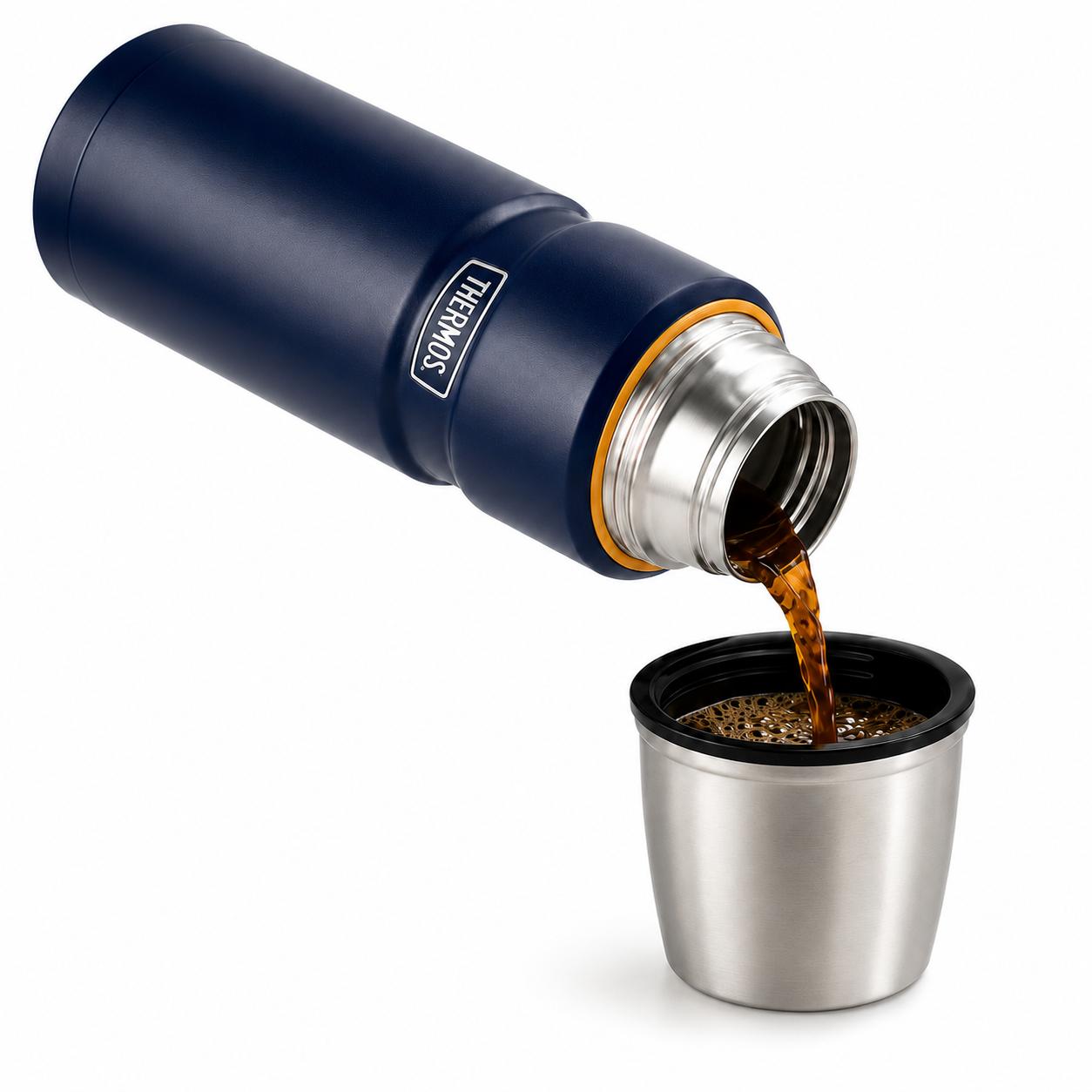 TERMO PREMIUM THERMOS KING INOX SK2000 470ML 18H/24H AZUL - 4