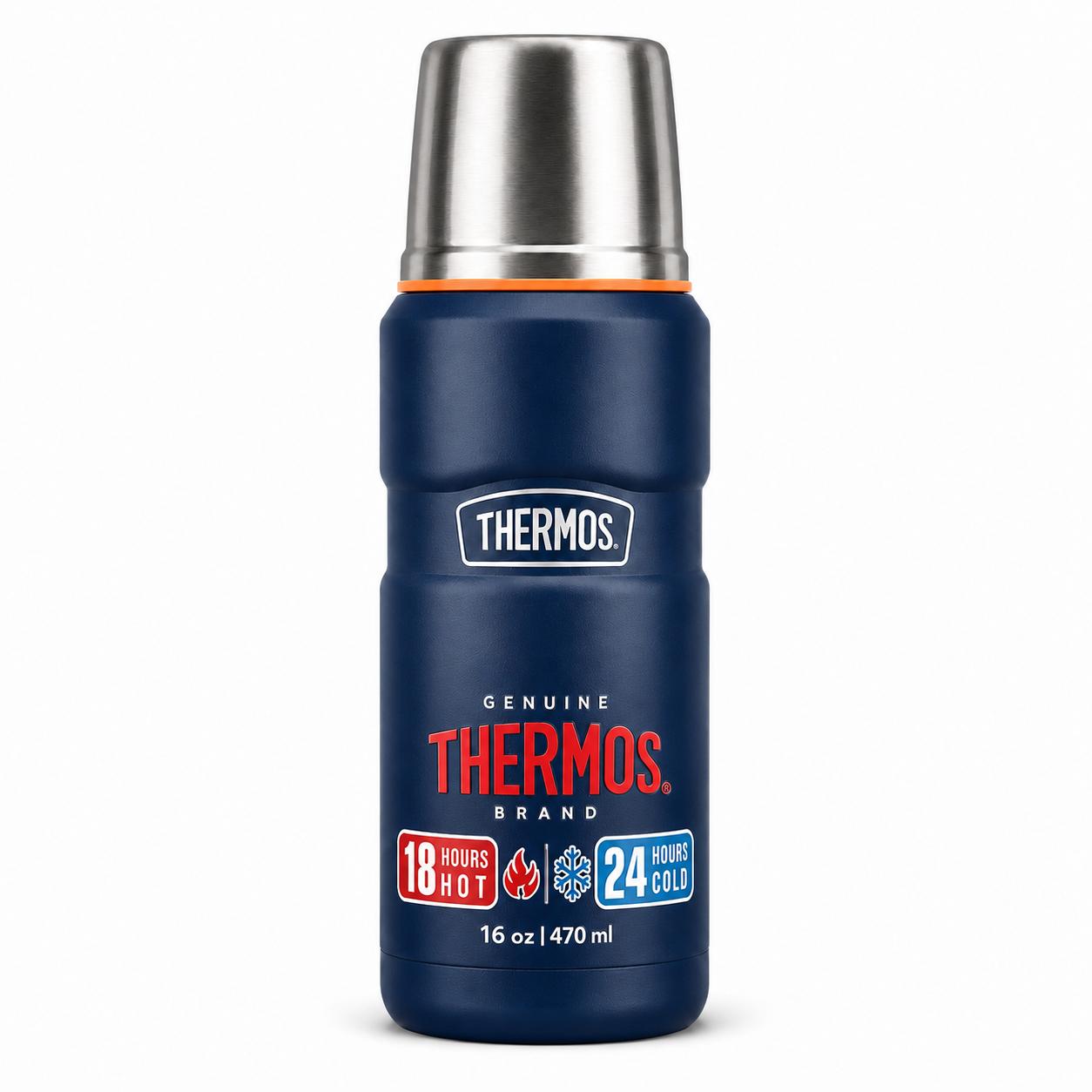TERMO PREMIUM THERMOS KING INOX SK2000 470ML 18H/24H AZUL - 7