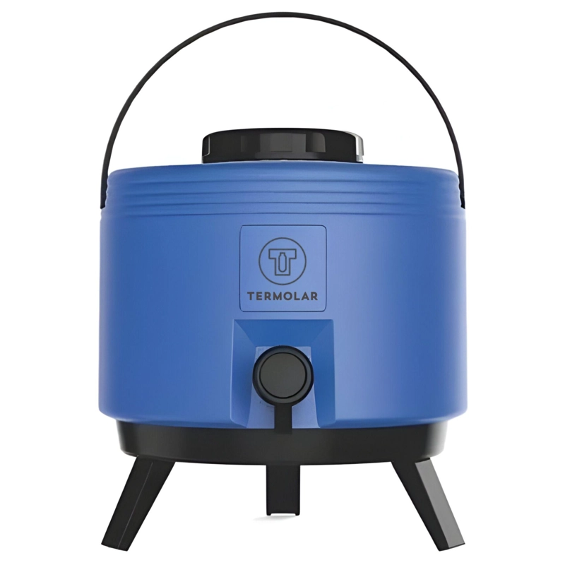 MAXI TERMO 6 LITROS TERMOLAR AZUL PARA AGUA CALIENTE Y FRIA - 2