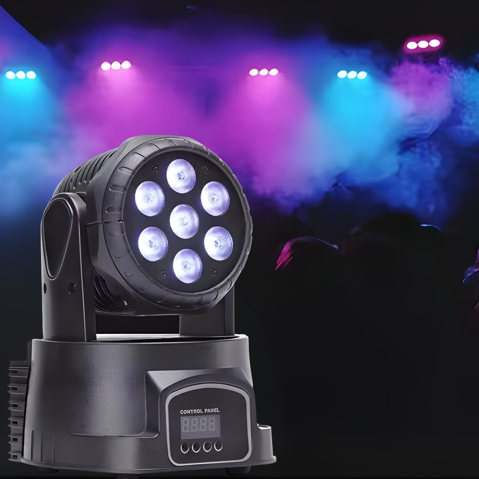 CABEZA ROBÓTICA RITMICA DMX OEM DJPOWER FULL RGB LED 56W M070PRO - 2