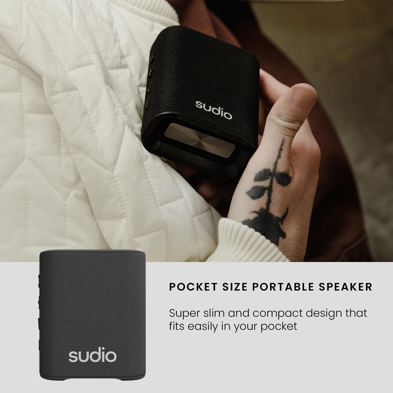 PARLANTE BLUETOOTH SUDIO PREMIUM S2 TWS BLACK EDITION 7H - 9