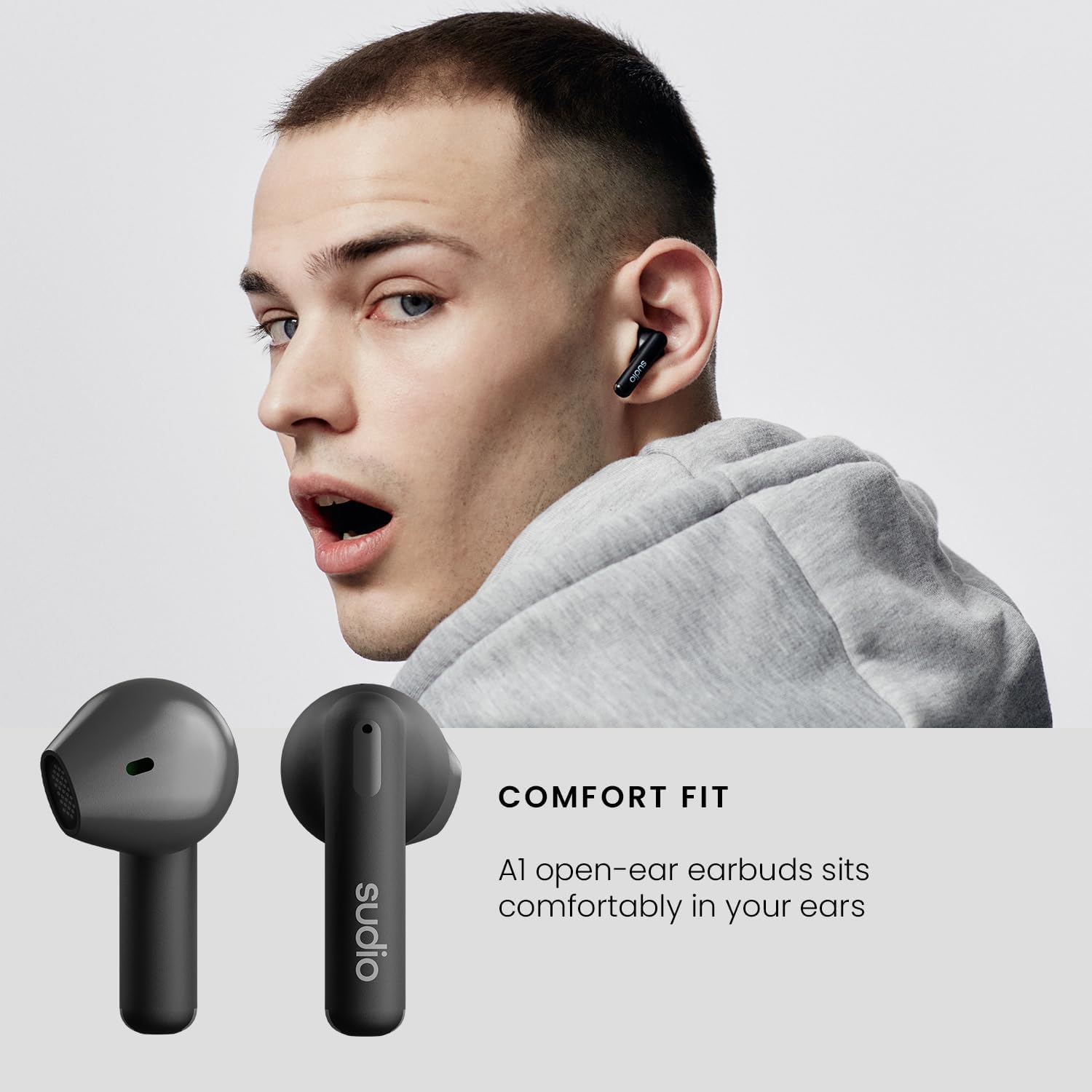 AUDIFONOS SUDIO PREMIUM LINE EARPHONES A1 TWS MIDNIGHT BLACK - 6