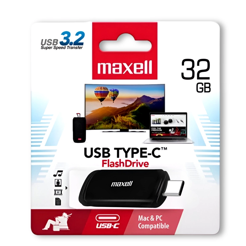 PENDRIVE MAXELL TYPE-C 32 GB USB-C VERSIÓN 3.2 HIGH PERFORMANCE - 3
