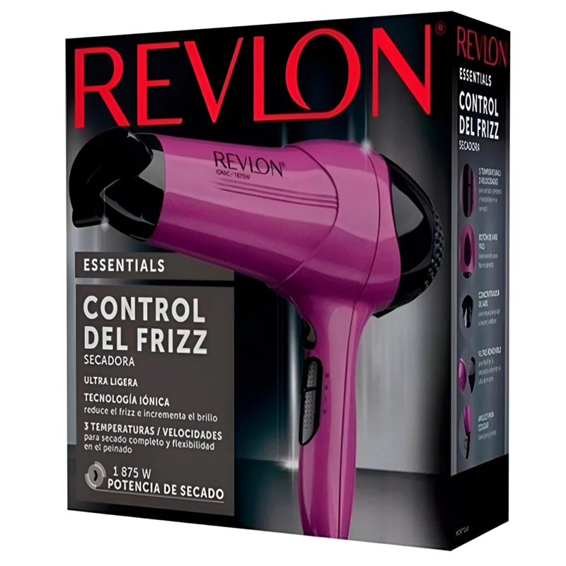 SECADOR DE CABELLO REVLON 2000 W IONIC PRO DR773PLA2 MORADO - 6