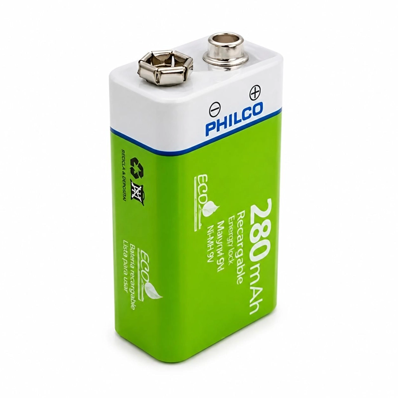 BATERÍA PHILCO 9V RECARGABLE 280 MAH – ECO FRIENDLY EDITION - 3