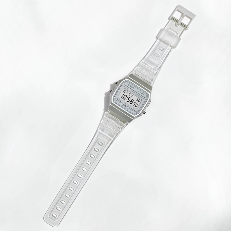 RELOJ DIGITAL CASIO MUJER SILVER F-91WS-7DF - 4