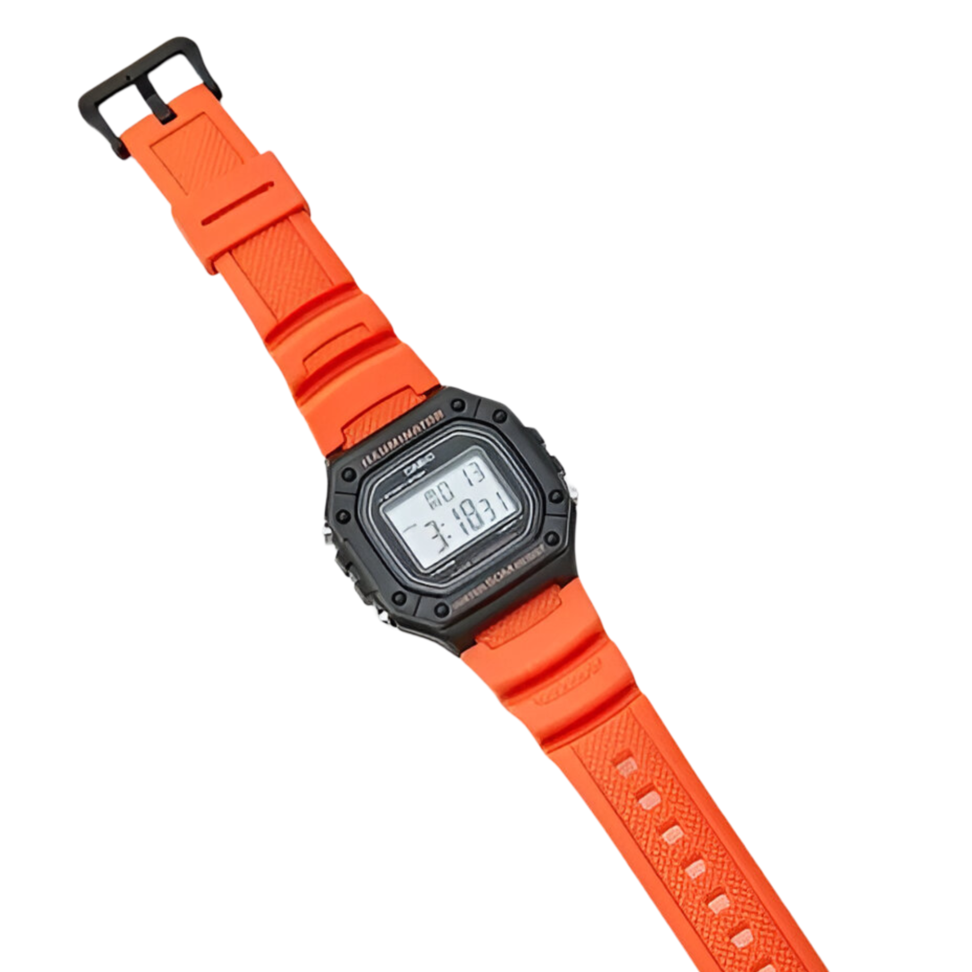RELOJ DE PULSERA CASIO HOMBRE W-218H-4B2VDF ORANGE EDITION - 5