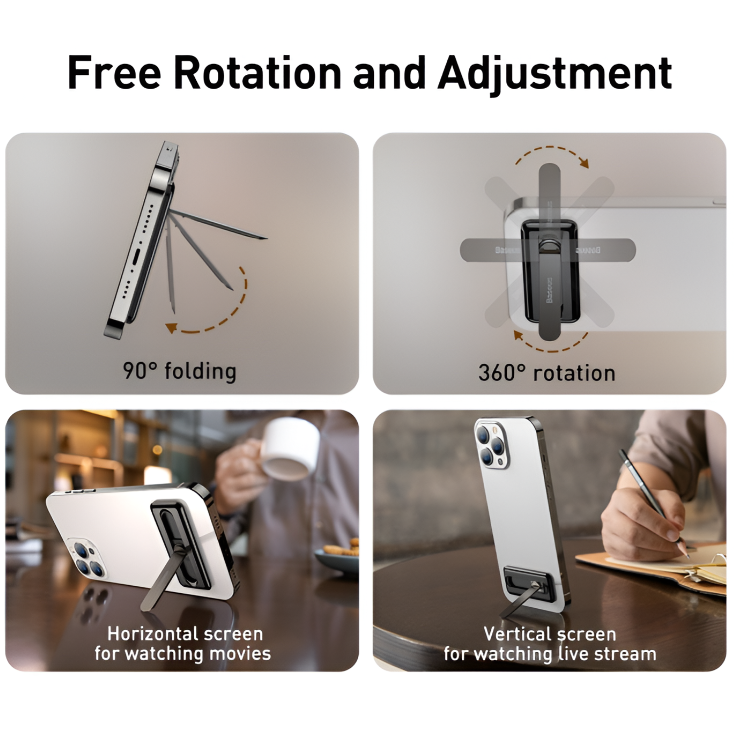 SOPORTE BASEUS RECLINABLE PARA CELULAR FOLDABLE BRACKET LUXZ - 8