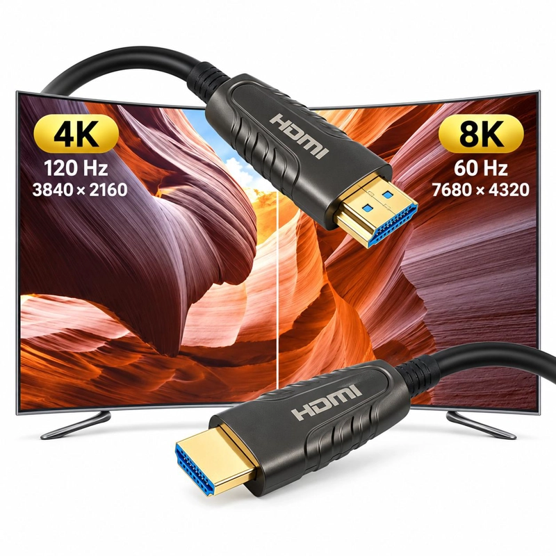 CABLE HDMI 8K PROFESIONAL V2.1 DE FIBRA OPTICA 40MT 48GBPS - 3