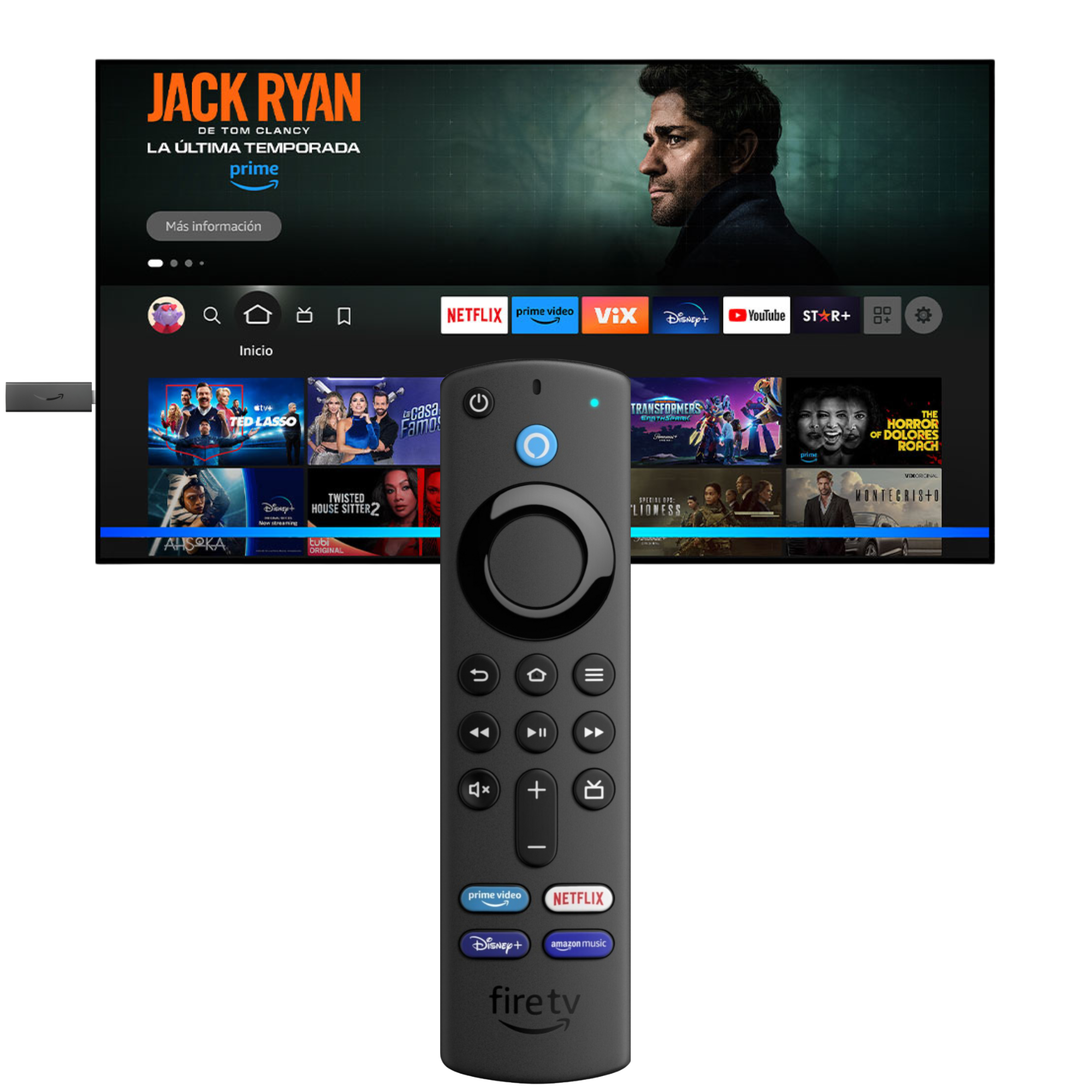 STREAMING AMAZON FULL HD 1920 X 1080 FIRE TV STICK 3RA GENERACION PREMIUM - 1
