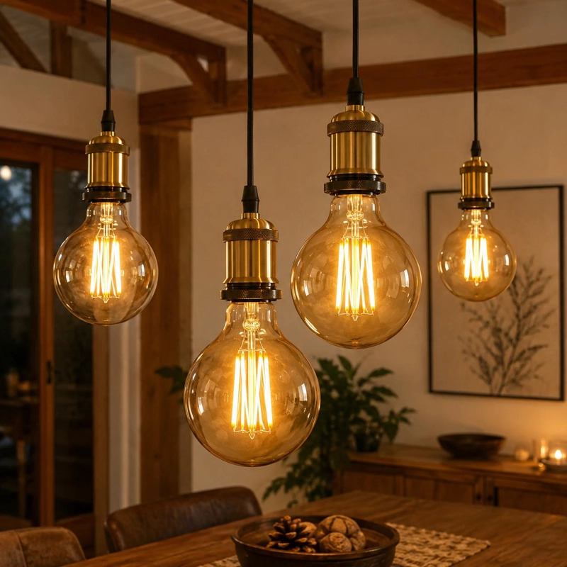 AMPOLLETA LED OEM G95 8 W FILAMENT DECO GLOBO WELLMAX E27 CALIDA 8 W G95 - 6