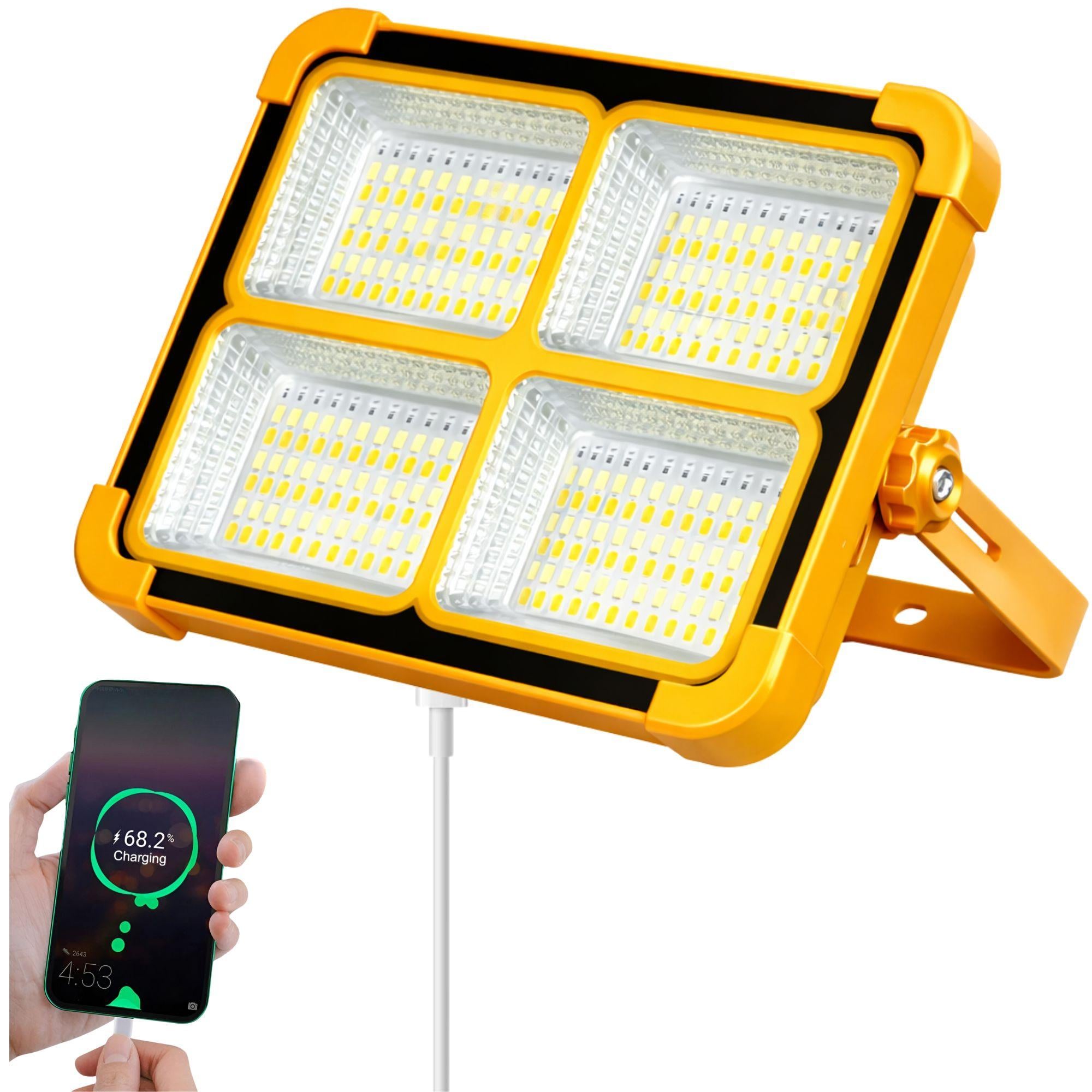 FOCO SOLAR PORTÁTIL 100 W OEM 175096 + CARGADOR DE SMARTPHONE USB - 1