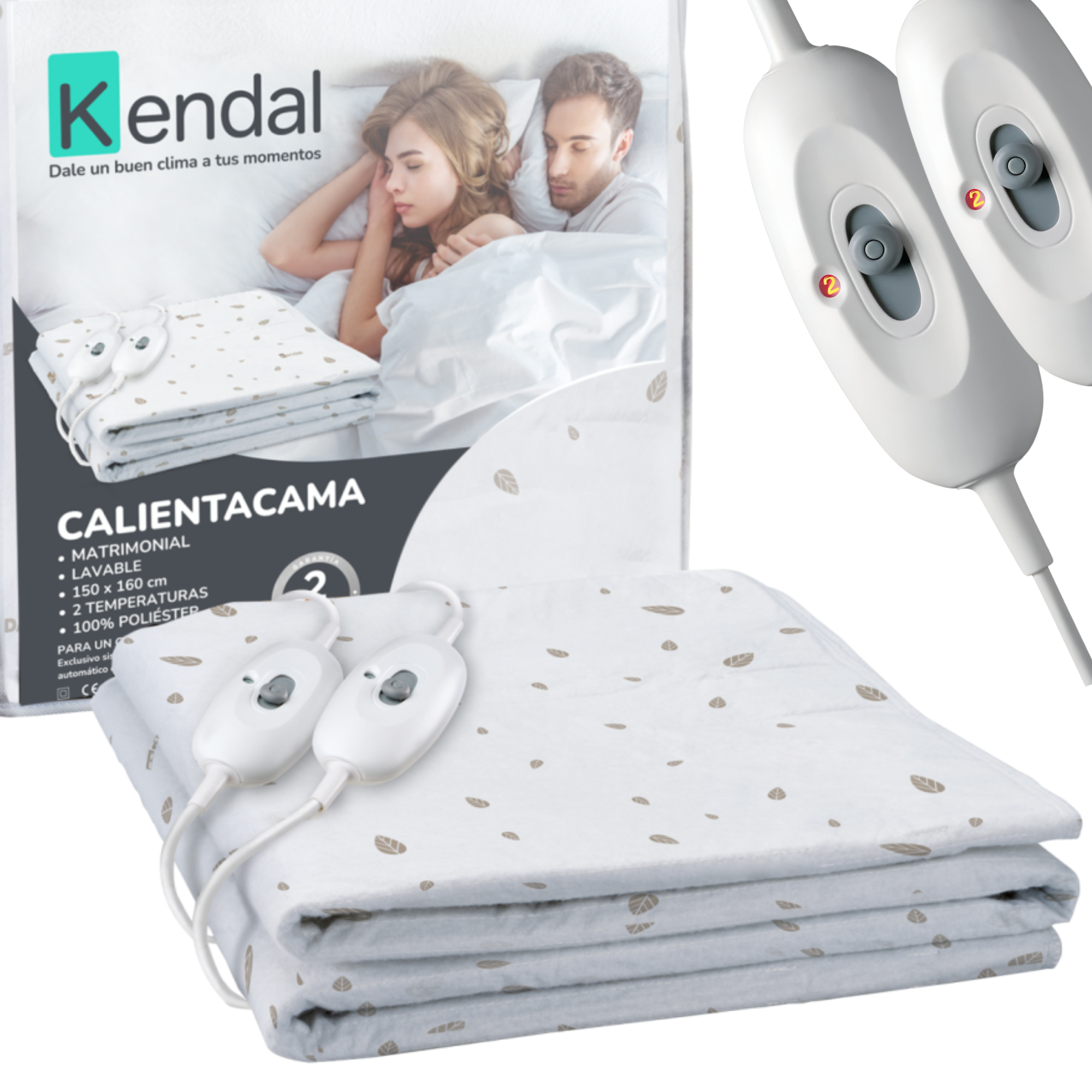 CALIENTA CAMAS KENDAL 2 PLAZA LAVABLE / 2 TEMPERATURAS / SEC - 1