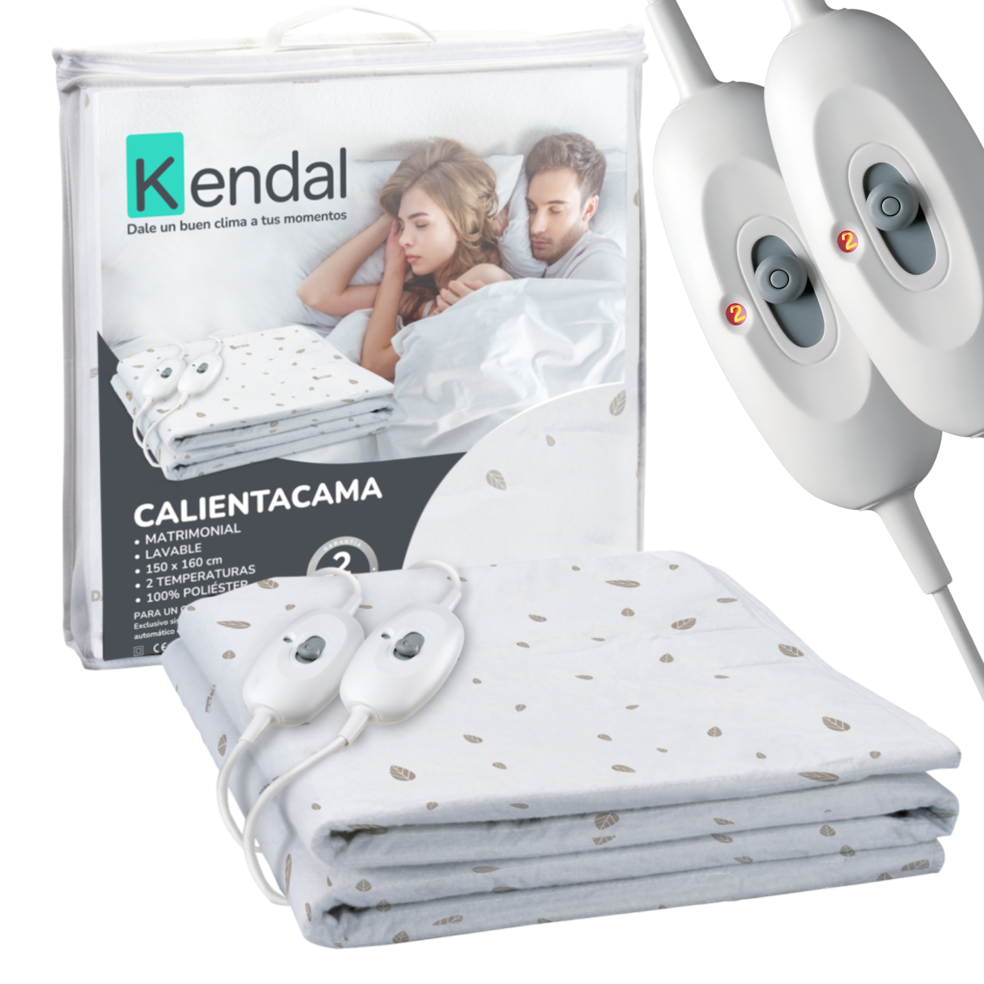 CALIENTA CAMAS KENDAL 2 PLAZA LAVABLE / 2 TEMPERATURAS / SEC - 5