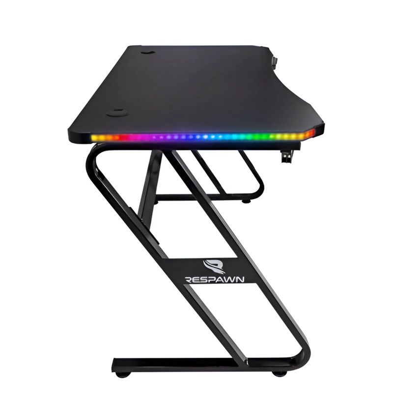 ESCRITORIO RESPAWN GT100 GAMER FULL RGB + PAD XL + C. REMOTO ACERO - 2