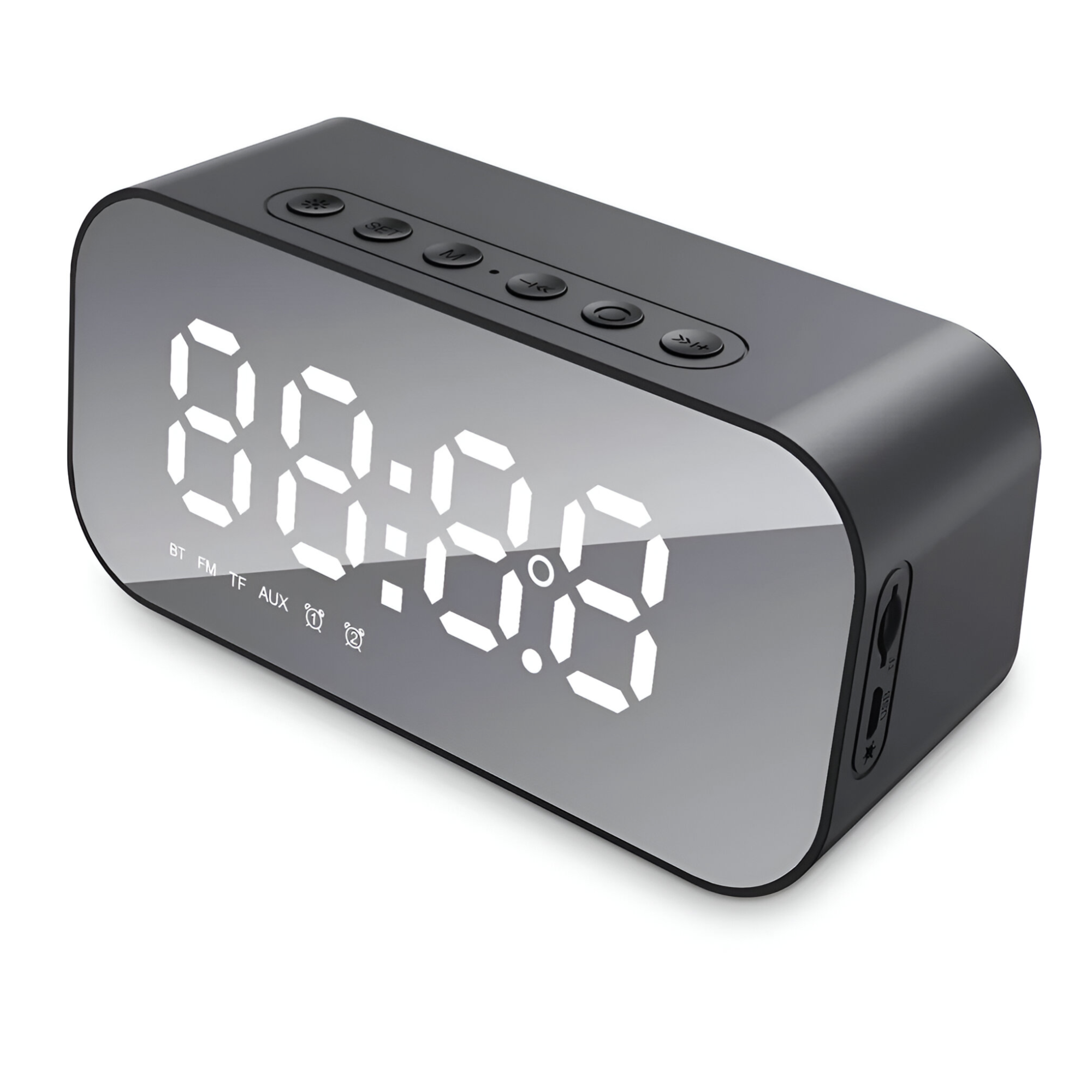 PARLANTE BLUETOOTH HAVIT M3 CON DESPERTADOR/ TERMOMETRO/ RADIO - 2