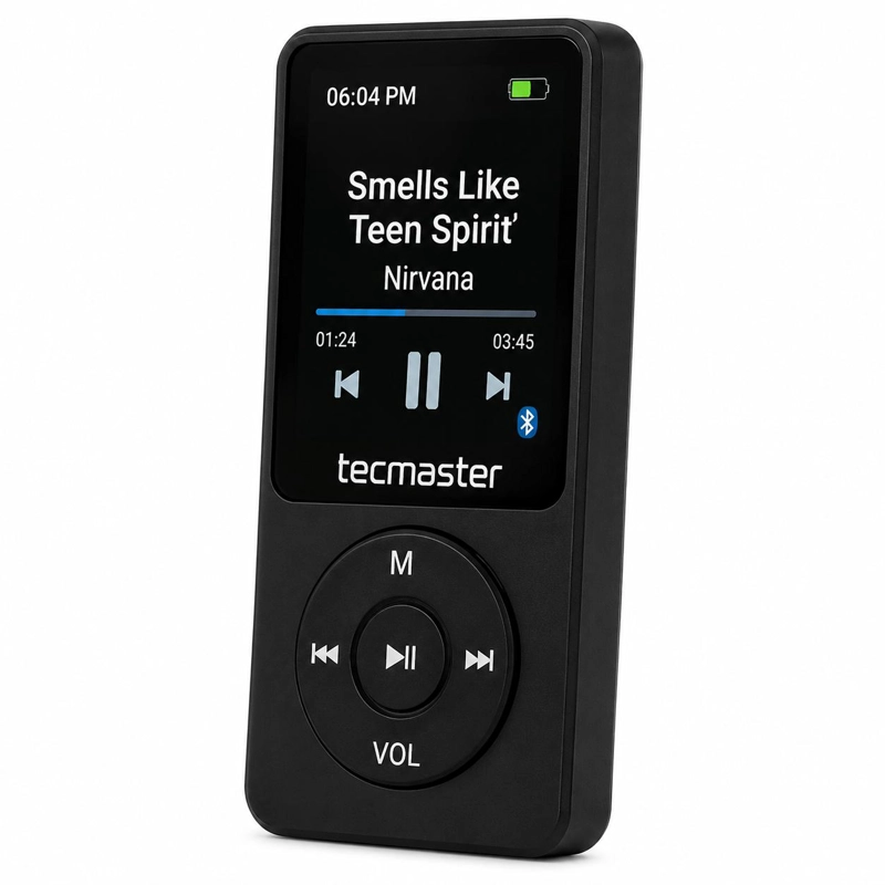REPRODUCTOR MP3 16GB BLUETOOTH 5.0 TECMASTER TM-300523 NEGRO - 2