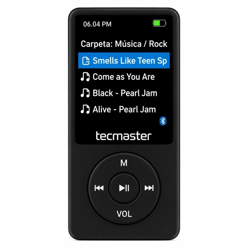 REPRODUCTOR MP3 16GB BLUETOOTH 5.0 TECMASTER TM-300523 NEGRO - 3