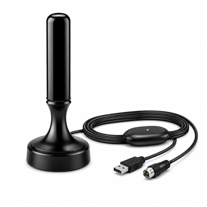 ANTENA TECNOLAB TL590 TV DIGITAL AMPLIFICADA 5MT 4K ULTRA HD FHD - 1