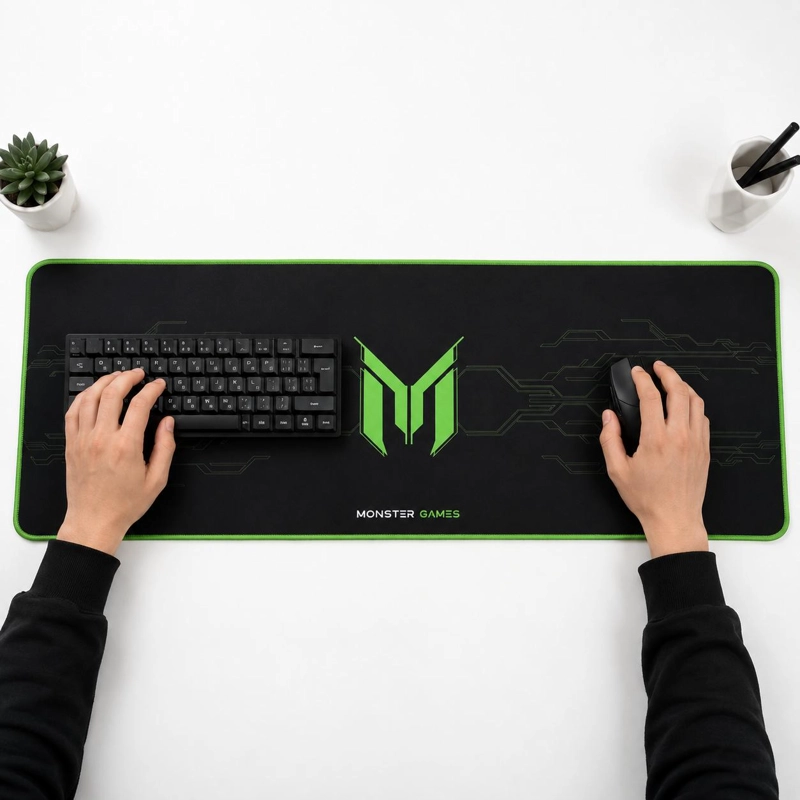 PAD MOUSE GAMER XXL ANTIDESLIZANTE 750X28X3MM MONSTER PA348 - 5