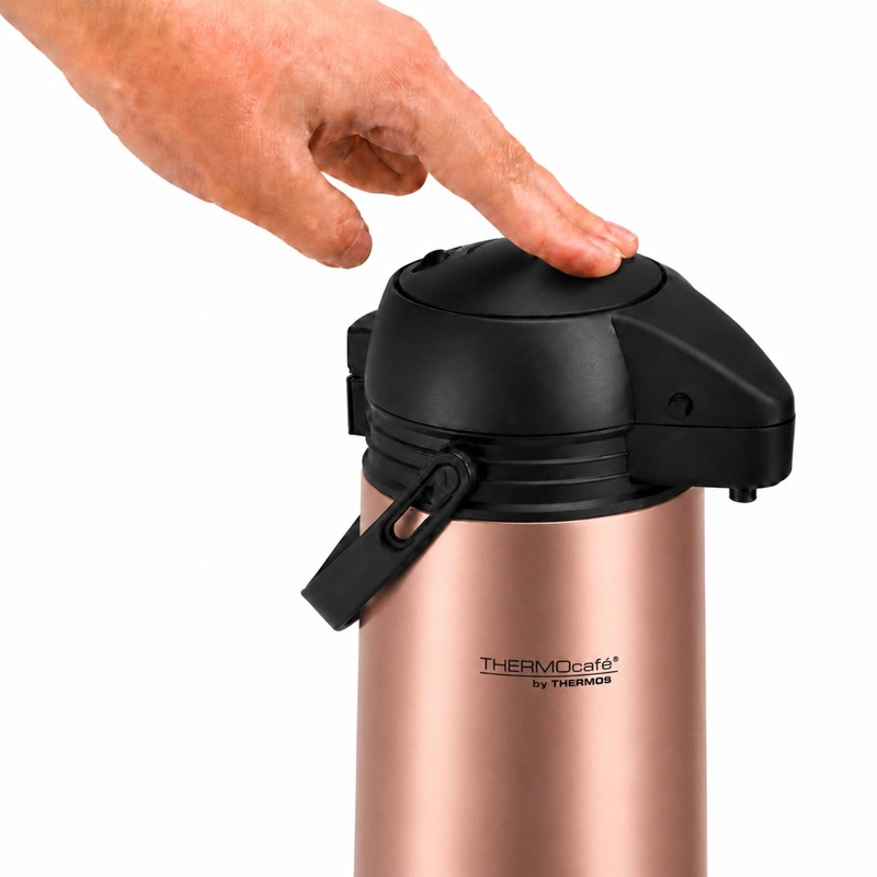 TERMO CON SIFON PARA LIQUIDOS 1.9L THERMOS JADO-19 ROSA GOLD - 5